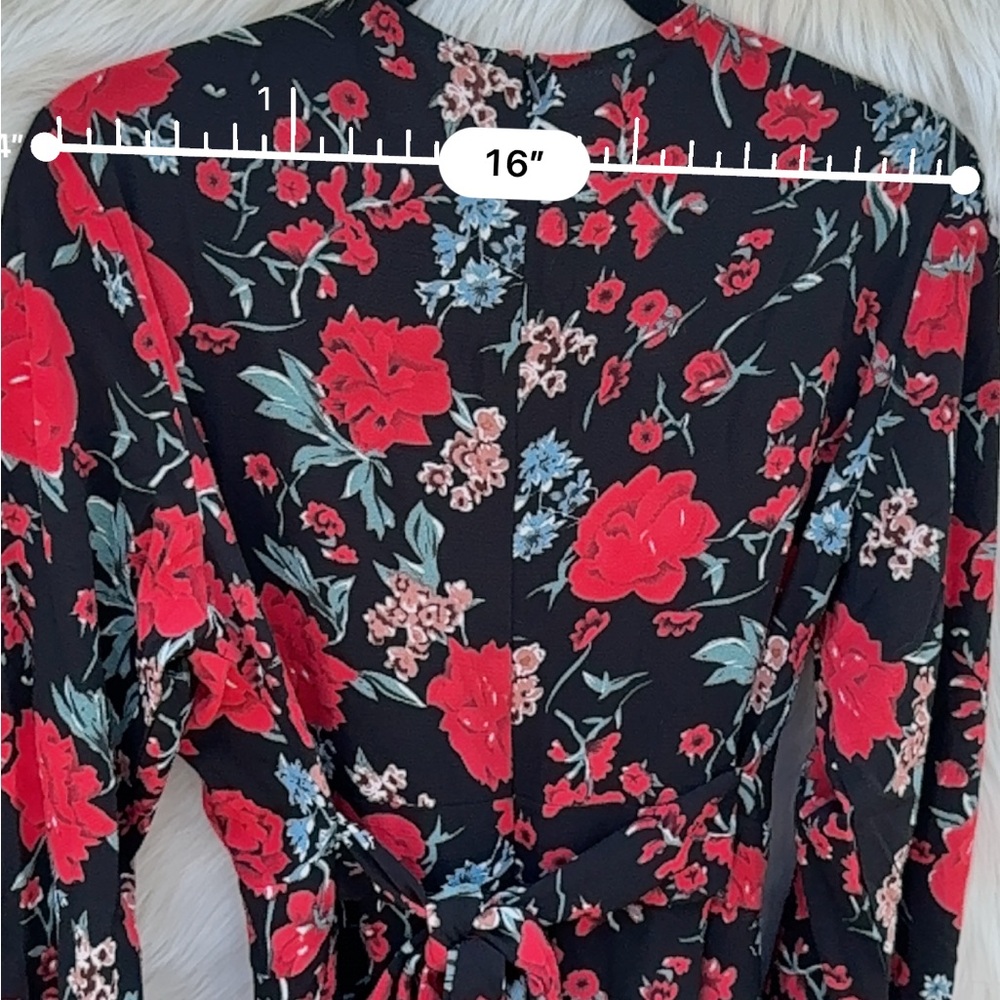 Floral Long Sleeve Romper - Picture 2 of 7